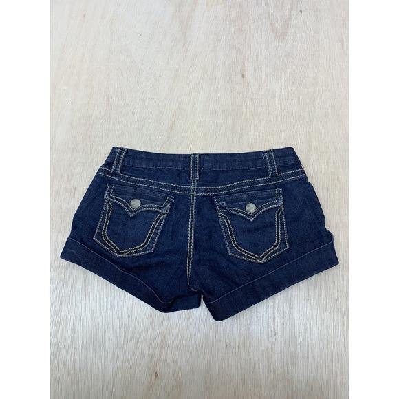 Arden B Womens Jean Shorts Size 4 Dark Wash Casual Summer Denim 30x3 - Picture 2 of 8